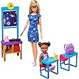 Barbie GTW34 Space Discovery Dolls and Science Classroom Playset with Teacher Doll, Multicolor, 29.0 cm*6.0 cm*19.0 cm