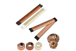 SUNJIOR Chignon Magique,3 PCS d'Outils de Coiffure,Accessoire pour Chignon French Twist Bun Maker Set d'Outils de Coiffure Accessoire Cheveux pour Filles Femmes ( 3 Couleurs )