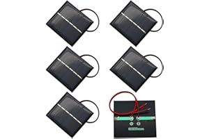 GTIWUNG 6 Stück 60X55mm Mikro-Mini-Solar-Panel-Zellen Sonnenkollektor für Sonnenenergie, Heimwerken, DIY, Wissenschaft Projekte - Spielzeug - Akku-Ladegerät