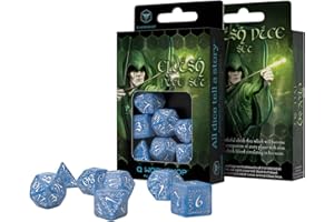 Q WORKSHOP Q-workshop ELV1R - Set Elvish Dice Glacier & White (7)