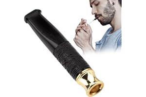 Mbsomnus Träcigaretthållare svart cigarettspets reliefmönster cigarettspets smal cigarett hållare cigarettspets kort filter för cigaretter för användning i många cigarettstorlekar