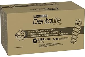 PURINA Dentalife Multipack Hunde-Zahnpflege-Snacks reduziert Zahnsteinbildung Maxi 72 Stück