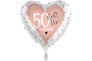 balloha Folienballon 50 steht Dir Wunderbar Luftballon 33 cm - Happy birthday Ballon, Luftballons Geburtstag, Geschenk Mädchen Frauen, Birthday Decorations - Helium Luftballons