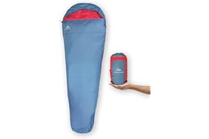 NORDKAMM Śpiwór letni, ultralekki, mały rozmiar po spakowaniu, cienki, lekki, podróżny