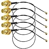 TUOLNK IPX to RP SMA Extension Cable U.FL to Reverse Polarity SMA Female WiFi Antenna Pigtail Cable 1.13mm Extension Cable fo