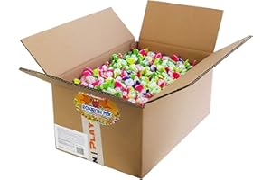 ‎CAPTAIN PLAY CAPTAIN PLAY Karnevals Bonbons, 6kg Karton, Wurfmaterial Karneval, Bonbons Großpackung mit ca. 1.100 Teilen in Einzelverpackung