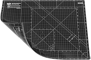 ANSIO Tapis de Coupe, PVC, Noir/Noir, A2