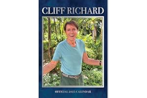 2025 Calendar Cliff Richard Month to View A3 Calendar Official Product