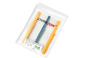 Chanzon 100 pezzi 1/4 W (0,25 W) 33 K Ω ohm Resistenza fissa a film metallico 0,01 ± 1% Tolleranza 33KR MF Resistori a foro passante Limitazione di corrente Rohs Certificato
