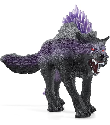 YGCHEN Wolf Figur Miniatur Schattenwolf – Realistische Spiel- & Deko-Figur Aus Vinyl