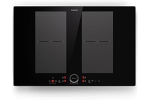 Klarstein Induction Hob, 7000W Electric Hobs Induction Cooker, 4 Ring Electric Pan Hob, Built-In Table Top Cookers w/ 4 Hobs, Touch Control, Inductions Heater Cooktops, Hot Plates for Cooking