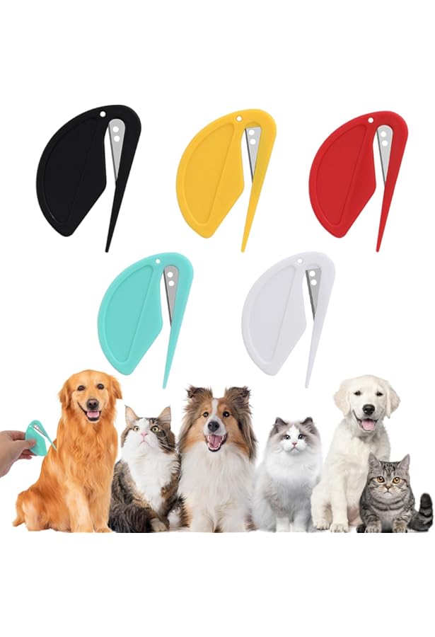 2 Coupe Noeud Chat,Coupe Noeud Chat Poil Long,Coupe Poil Chat,Coupe Poils Perte,Toilettage Pour