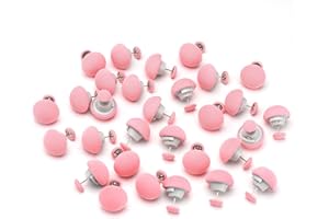 TESSVEYA 30 Stück Bettdecken Clips, Baumwolldecke Nadel, Vorhänge Nadel, Federnklammern, die als Federn verwendet Werden, um Donuts, Vorhänge oder Falten Nadel, oder Fixierung Dekoration (Pink-Rund)