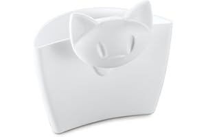 Koziol Tasse pour Servir Miaou, thermoplastique Plastique, Blanc, 5,7 x 7,2 x 7,2 cm, Weiß, 5.7 x 7.2 x 7.2 cm