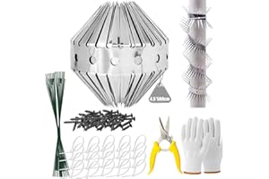 Coffee Life Plus Protection Contre Les Martres,Anti-martres pour tuyaux de Descente,INOX Barrière Anti Chats Fouines pour Arbre Et Gouttière,Barrière Anti Toute Sorte d’Animaux Grimpeur (45mm*5m)