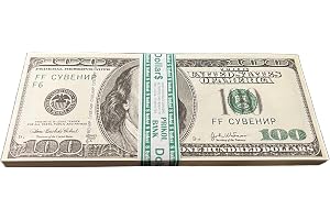 Copy Prop Fake Money Old100 Dollar Bills, Novelty Currency Notes for Entertainment, Movies, Games, Money guns and Party Decorations