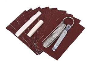 Bnineteenteam Zestaw teleskopów gitarowych i nakrętek z nakrętką gitarową, siodełkiem gitarowym, zestawem pilników i narzędziem do konserwacji papieru ściernego DIY