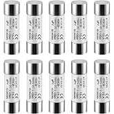DEWIN Photovoltaic Fuses, 10 Pieces Solar Fuses 15 A Photovoltaic Fuse 10 x 38 mm PV Fuse Core for Solar Photovoltaic System