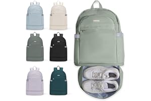 SZSYCN Zaino da palestra con scomparto per scarpe Tasca bagnata, zaino da viaggio da trasporto per le donne Grande zaino da viaggio pieghevole per laptop Zaino sportivo impermeabile casual Daypack
