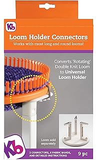 Authentic Knitting Board KB9120 Loom Holder Connectors, use with Rotating 3 Piece