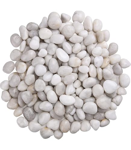 Galets de gravier poli, pierres naturelles de rivière polies ornementales, pierres de jardin pour aménagement paysager, petites pierres décoratives pour fontaine, aquarium, plantes en pot, vases