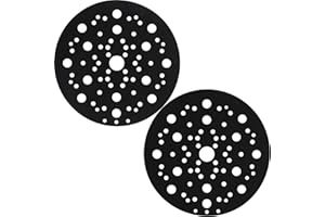 Shineboc 2 Stück Schleiftellerschoner Ø 150mm 70-Loch, zum Schützen von Schleiftellern mit Klettbelag, Zubehör Exzenterschleifer Schutzauflage