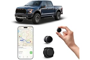 SZSEYNMY GPS Tracker per Auto, Magnetico Nascosto Localizzatore Gps Senza SIM, GPS Auto Localizzatore Compatibile con Apple Find My App per Bambini, Auto, Animali Domestici (2 neri)
