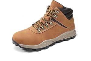 Ahico Bottes Randonnée Homme Bottines Chaussure de Montante Marche Boots Moto Chaussures D'extérieur Légères et Antidérapantes