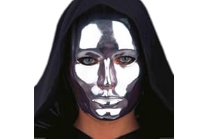 CARNIVAL TOYS Generique - Chrome Coloured Face Mask for Adults