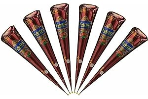 GENERISCH Green feather Kaveri Mehndi Cones Dark Brown Mehndi All Natural Body Art Organic Temporary Tattoo Kaveri