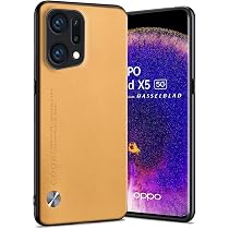 Lederhülle Für Oppo Find X5 Pro 5G – Weiche TPU-Innenschale, Gelb, Mit Kameraschutz