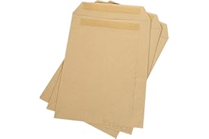 RYTECH 50 C5 Plain Brown Envelopes 80GSM A5 Opaque Office Self Seal 162 x 229mm Manilla Pack Home Business A5