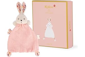 KALOO - K'Doux - Doudou Lapin Coquelicot - Rose pâle - Matière Lange - 20cm - Dès la Naissance, K969949