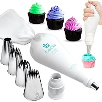 Sacs à Douille Jetables - Lot De 50 Poches Pâtisserie 30,5 Cm - Pour Décorer Gâteaux, Cupcakes, Glaçage - Plastique Alimentaire