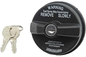 HISPORTS Tapón de combustible con cerradura HiSport, Tapón de combustible con cerradura 05278655AB - Compatible con Chrysler, Dodge, Jeep, Ram 1500 reemplaza 0527 8655AB, 5278655AB