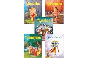 My First Mythology Tale (Illustrated) (Set of 5 Books) - Mahabharata, Krishna, Hanuman, Ganesha, Ramayana - Story Books for K