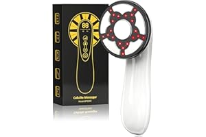 Robofun 2025 Neu Masseur Anti Cellulite Massage, 6 Têtes de Massage Multifonctionnel Portable Avec Fonction Vibration & Chauffage, Unisexe, Lifte, Resserre et Masse la Peau