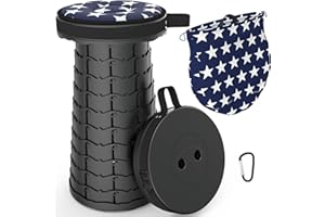 LOCYOP Sgabello Pieghevole Portatile Sgabello Campeggio Regolabile Sgabello Da Campeggio Per Pesca Campeggio Escursione Trekking Carico Massimo 200kg