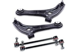 ATEC Germany 2x braccio di controllo asse anteriore sinistro e destro, 2x barra di accoppiamento anteriore Compatibile con FORD FIESTA Mk6 (CB1, CCN), FIESTA Mk6 Van, MAZDA 2 (DE_, DH_)