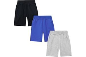 CAMLAKEE Garçons Shorts Enfants Pantalons Bermudas Courts Jogger Multipack Tout Petits Été