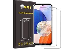 WFTE [2 Stück Panzer Schutz Glas für Samsung Galaxy A14, 9H Härte Panzer Schutz Glas, Anti-Kratzen Glasfolie, Anti-Bläschen Displayschutzfolien Schutzfolie für Galaxy A14 5G / 4G