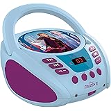 Lexibook Disney Frozen La Reine des Neiges Elsa Radio lecteur CD,Entrée line-in, Pile ou Secteur, Bleu/Blanc, RCD108FZ_10