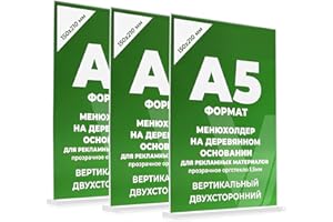 BNNRJIA 3pcs Soporte Publicitario A5, Soporte para Letreros en Mesa de T de Acrílico Transparente, Soportes de Pantalla Titulares de Mensajes, Soportes para Carteles para Restaurantes Oficina Menú Tarjetero