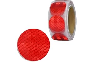 XFXIA Nastro Riflettente Adesivo Roja 5cm/10m Nastro Catarifrangente Adesivo, Strisce Catarifrangenti Adesive Per Auto Moto Bicicletta Attività Notturna