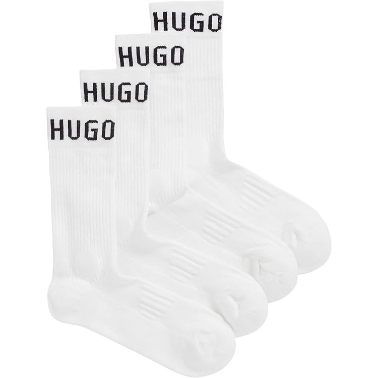 HUGO 3P QS BACK LABEL CC - Calzini Corti Uomo, Confezione Da 3 Paia, Colore: Open Miscellaneous960 - 5