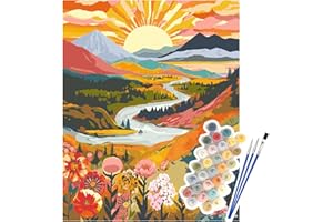NPCSWXQ Malen Nach Zahlen Erwachsene Landschaft Kit Anfänger,Erwachsene Paint By Numbers für Home Schlafzimmer Studie oder Büro Dekoration Jungen und Mädchen Geschenk 40x50cm