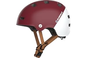 GLAMVILLA Casco de Bicicleta/Patinete Electrico Adulto, Casco Skate/Bici/BMX para Niños/Hombres/Mujeres,Ultraligero Casco Multifuncional,El Peso es Solo 260g/270g/280g