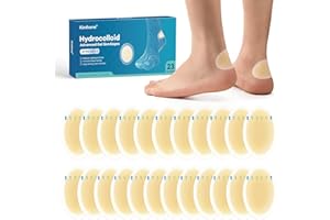 Kimihome 23 Stück Blasenpflaster - Wasserdichte Hydrokolloid-Pflaster - Adhesive Blister Pads für Ferse, Fuß, Zehen - Gel Blase Chshions für Prävention & Recovery Heel Pack)
