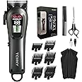 TCMKY Hair Clippers for Men Professional - Cordless&Corded Barber Clippers for Hair Cutting & Grooming, Rechargeable Hair Trimmer Kit for Household (Silvery)