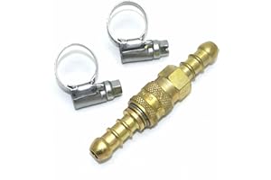 TEZLA BUSE RACCORD RAPIDE GAZ GPL DEUX EXTRÉMITÉS + 2 CLIPS